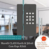Marelli CLASS Cam Kapılar İçin Kartlı ve Şifreli Elektronik Kilit Parmak İzli