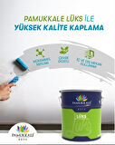 Pamukkale Lüks Parlak Sentetik Yağlı Boya 15 Lt Sütlü Kahve Ral 8126