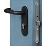 Gömme kilitli panik bara uygun HFT66M modeli siyah yangın kapısı dış kolu