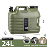 Musluklu Su Bidonu - Madfox Galon Air PE - 24 Litre - Yeşil - 547310