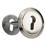 EKSTRA GÜVENLİ ağzı açık M10 AYARLI vidalı saten kaliteli çelik rozet yeni tip kapılar için