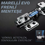 Marelli Evo Star Tipi Frenli Pistonlu Stoplu Hidrolikli Dolap İçin Menteşe Yavaşça Kapar Deveboynu