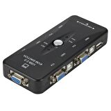 TechTic 4 Port Usb Kvm Switch Çoklayıcı 4pc Tek Monitör Kasa Çoğaltıcı