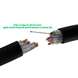 IRENIS 50 cm CAT7 S/FTP PUR Endüstriyel Dış Ortam Kablosu