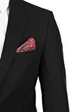 Gabardin Mono Yaka Astarlı 6 Drop Comfort Fit Rahat Kesim Takım Elbise 1001190010 Siyah