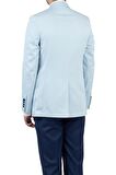 Saten Kırlangıç Yaka Astarlı 6 Drop Slim Fit Dar Kesim Smokin Damatlık 1001190163 Koyu Mavi