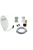 Next&NextStar 75 Cm Çanak Anten Takımı + İkili Lnb + 25 Metre Kablo 