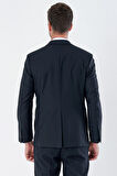 Gabardin Mono Yaka Likralı 6 Drop Comfort Fit Rahat Kesim Klasik Takım Elbise 1001235152 Koyu Lacivert