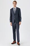 Mono Yaka Tek Yırtmaç 4 Drop Comfort Fit Rahat Kesim Klasik Takım Elbise 1001235167 Lacivert