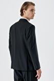 Mono Yaka Yünlü Likralı 4 Drop Comfort Fit Rahat Kesim Klasik Takım Elbise 1001235171 Siyah