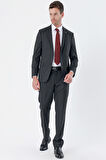 Mono Yaka Astarlı Yelekli 6 Drop Slim Fit Dar Kesim Basic Takım Elbise 1001235186 Lacivert