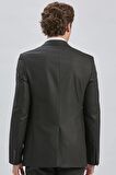 Koyu Lacivert Çizgili Kırlangıç Yaka Astarlı 6 Drop Slim Fit Dar Kesim Takım Elbise 1001240175