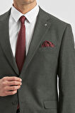 Siyah Kendinden Mono Yaka 2 Düğme 4 Drop Comfort Fit Classic Takım Elbise 1001240181