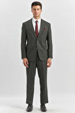 Siyah Kendinden Mono Yaka 2 Düğme 4 Drop Comfort Fit Classic Takım Elbise 1001240181