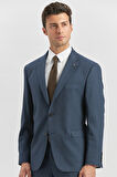 Lacivert Kendinden Mono Yaka 2 Düğme 4 Drop Comfort Fit Classic Takım Elbise 1001240181