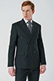 Kırlangıç Yaka Kruvaze Likralı 6 Drop Slim Fit Dar Kesim Casual Takım Elbise 1001240266
