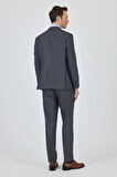 Koyu Antrasit Mono Yaka Esnek 6 Drop Comfort Fit Classic Takım Elbise 1001250152