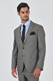 Bej Mono Yaka Esnek 6 Drop Comfort Fit Classic Takım Elbise 1001250152
