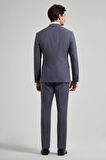 Kendinden Desenli Bez Ayağı Mono Yaka Tam Astar Esnek 6 Drop Slim Fit Takım Elbise 1001250168