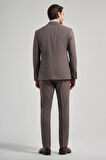 Kendinden Desenli Bez Ayağı Mono Yaka Tam Astar Esnek 6 Drop Slim Fit Takım Elbise 1001250168