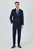 Düz Filafil Mono Yaka Tam Astar 6 Drop Comfort Fit Takım Elbise 1001250170
