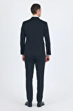 Siyah Kılıç Yaka Kruvaze Slim Fit Ceremony Takım Elbise 1001250203