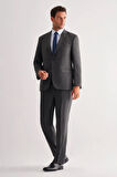 Koyu Antrasit 4 Drop Comfort Fit Classic Takım Elbise 1001255121