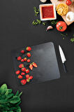 Cam Kesme Tahtası - Cam Kesme Tablası | Çilek Desen | 29cm x 34cm