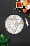 Cam Kesme Tahtası - Cam Kesme Tablası | Mandala Desenli | Çap32cm