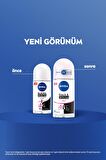 Nivea Kadın Roll-on Deodorant Black&White Invisible Clear 50ml, Mini Roll-on 25ml, 72Saat Anti-perspirant