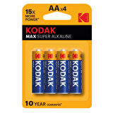 Kodak Max Alkalin Kalem Pil AA 4'lü 4 ADET