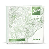 Sofia Kumaş Dokulu Peçete Yeşil 30'lu 4 ADET