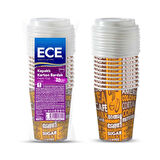 Ece 8 Oz To Go Kağıt Bardak 225 Ml ve Kapak Seti 10'lu 4 ADET