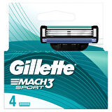 Gillette Mach3 Sport Yedek Tıraş Bıçağı 4 Adet 4 ADET