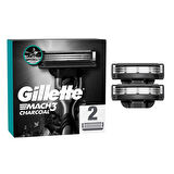 Gillette Mach3 Kömür Yedek Tıraş Bıçağı 2'li