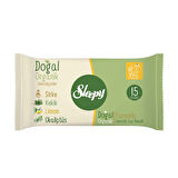 Sleepy Doğal Organik Pamuklu Islak Cep Mendili 3X15'li
