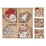 Koopman Ahşap Yılbaşı Ağacı Süsü Gr9121440