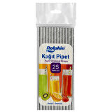 Dolphin Metalize Gold&Silver Kağıt Pipet 25'li