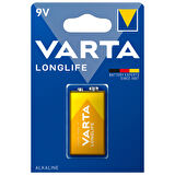 Varta Longlife 9V Pil Tekli Paket (Alkalin)