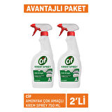 Cif Amonyak Çok Amaçlı Krem Sprey 2x750 Ml