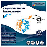 Leva House Kapı Pencere Bandı Kauçuk D Tipi 6 M