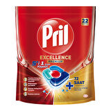 Pril Excellence Premium 5'i1 Arada Kapsül 22'li 409.2g 2 ADET