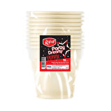 Roll-Up Party Dreams Meşrubat Bardağı Krem 10'lu 2 ADET