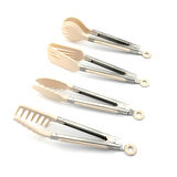 Touch Me Silikon Başlı Metal Saplı Maşa Seti 4'lü 2 ADET