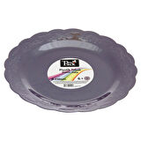 Propack Kristal Tabak Mor 6'lı 23 Cm 3 ADET