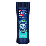 Clear Men 3 in 1 Şampuan & Duş Jeli Ferahlatıcı Mentol Etkisi Saç Yüz Vücut İçin 350 ml 3 ADET