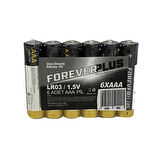 Forever Plus Alkalin İnce Pil 6'lı 3 ADET