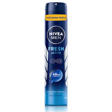 Nivea Men Fresh Active Erkek Sprey Deodorant 200 Ml 3 ADET