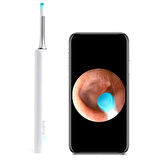 5MP KAMERA 3.5MM LENS ŞARJLI WIFI GÖRÜNTÜLÜ KULAK TEMİZLEYİCİ BEYAZ RENK-Findit