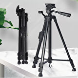 Telefon ve Fotoğraf Makinası Takılabilen Bluetooth Kumandalı 146 cm Tripod-Findit